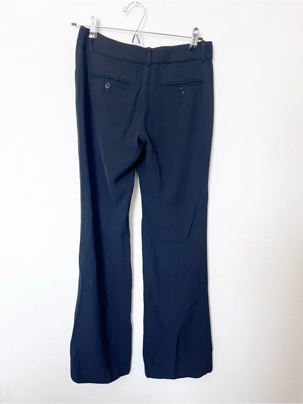 Theory Max C Hydric Stretch Wool Flare Dress Pants